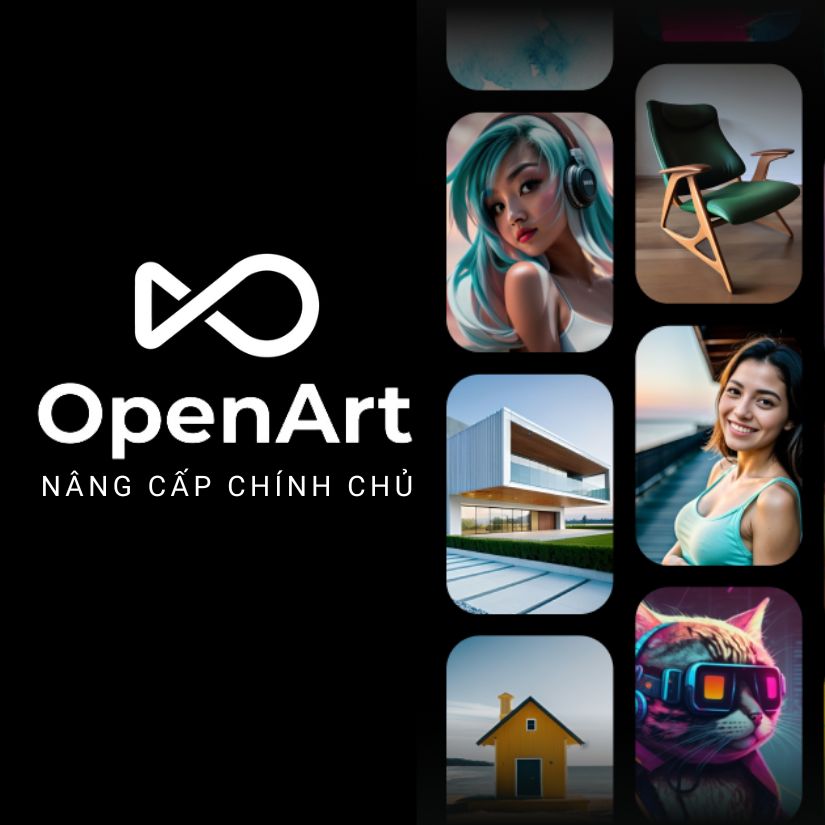 Nâng cấp tài khoản OpenArt AI Advanced 1 tháng