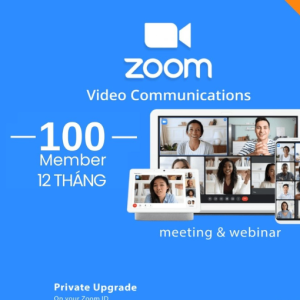 Nâng cấp Zoom Pro 100 thành viên chính chủ 12 tháng chỉ 699K